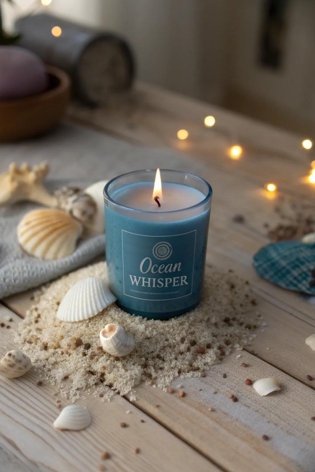 Maritime Murmur Candle for a Beachy Vibe
