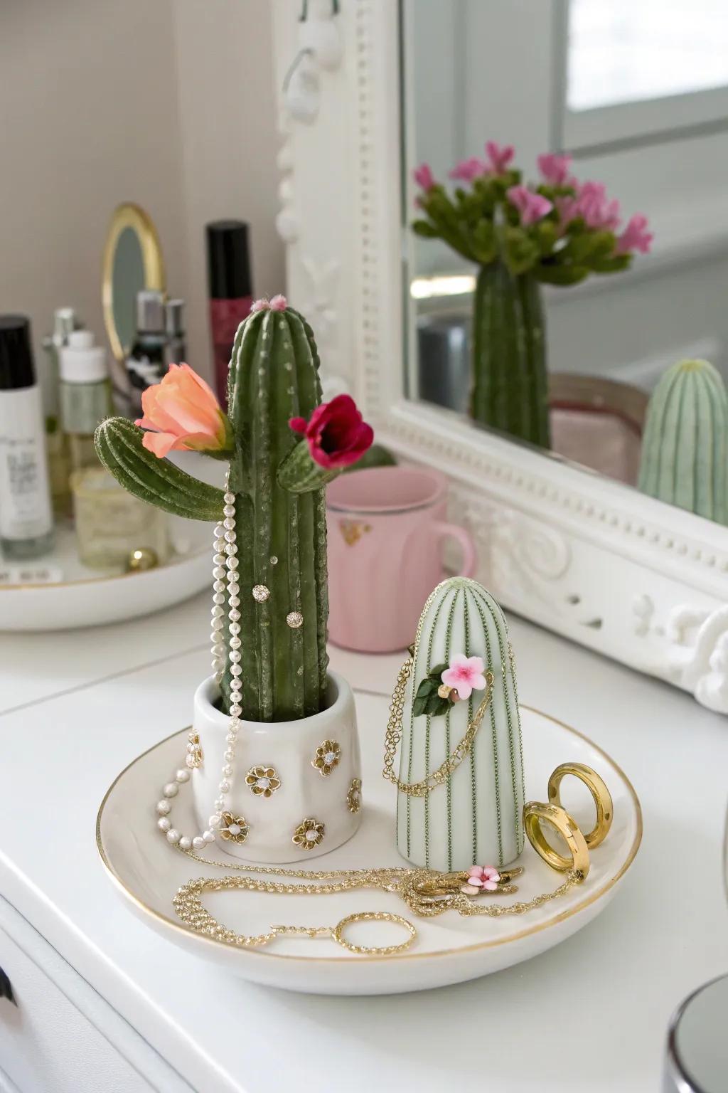 Unique holders maintain the order of your jewelry collection stylishly.