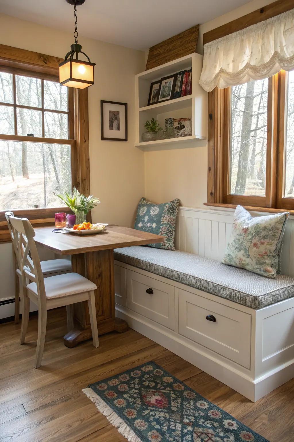 Multi-functional furniture proves ideal for smaller spaces, combining both storage and usefulness.