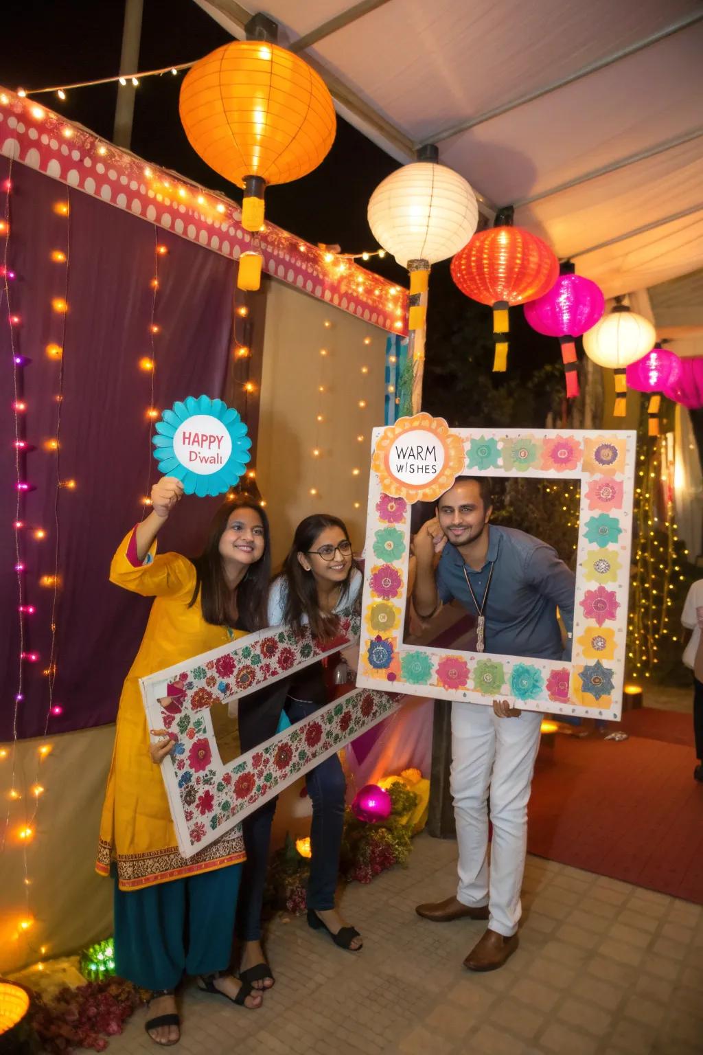 Personalized photo frames with festive greetings for distinctive photos.