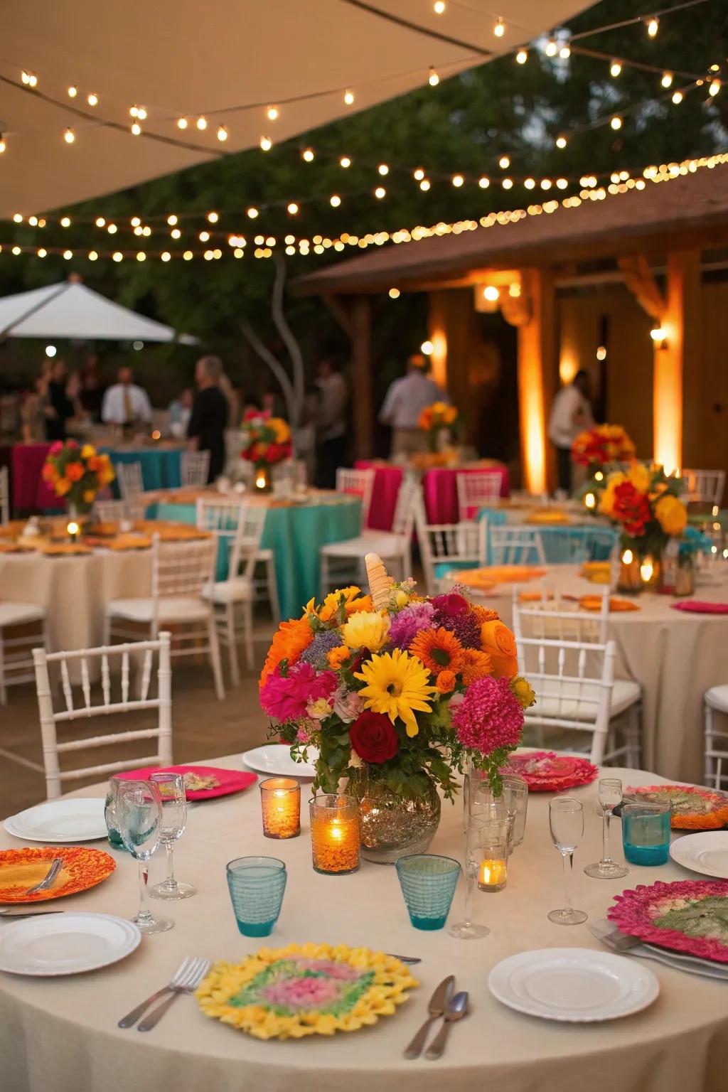 Vibrant shades to energize and commemorate.