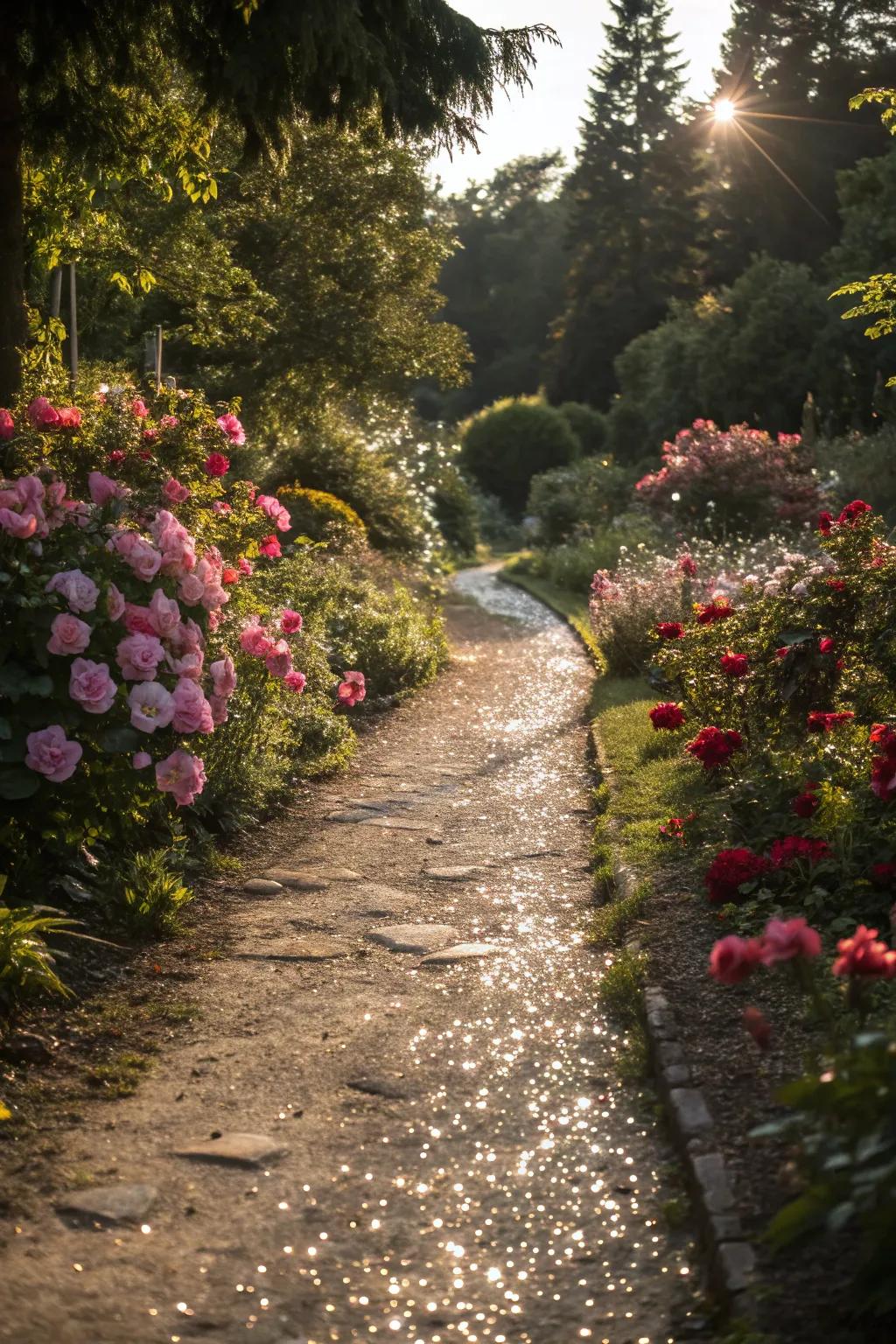 Introduce a hint of enchantment with sprinkled shimmer.