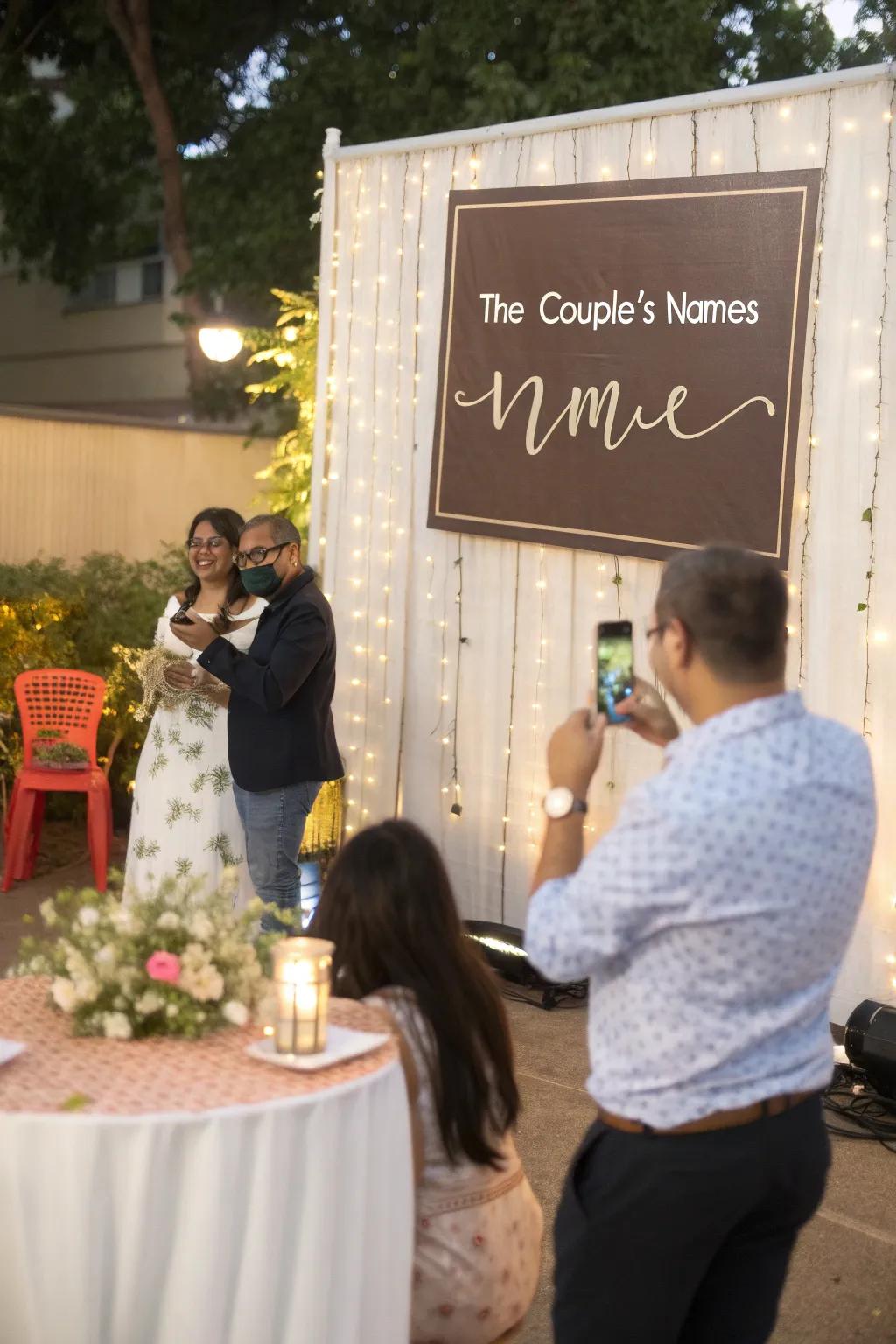 Personalized signage introduces an unmatched characteristic to the event.