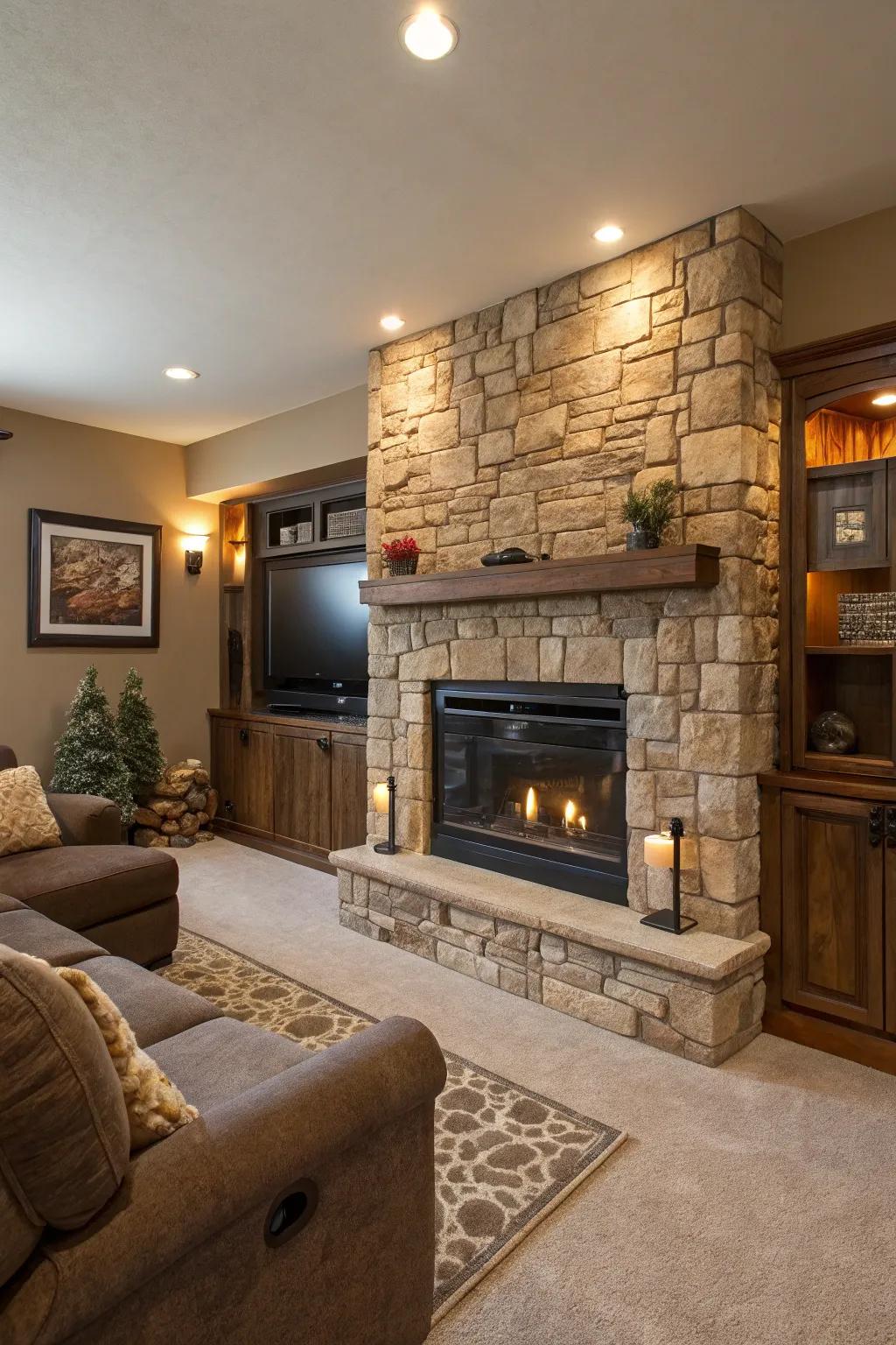 Striking and gorgeous: The appeal of simulated stone.