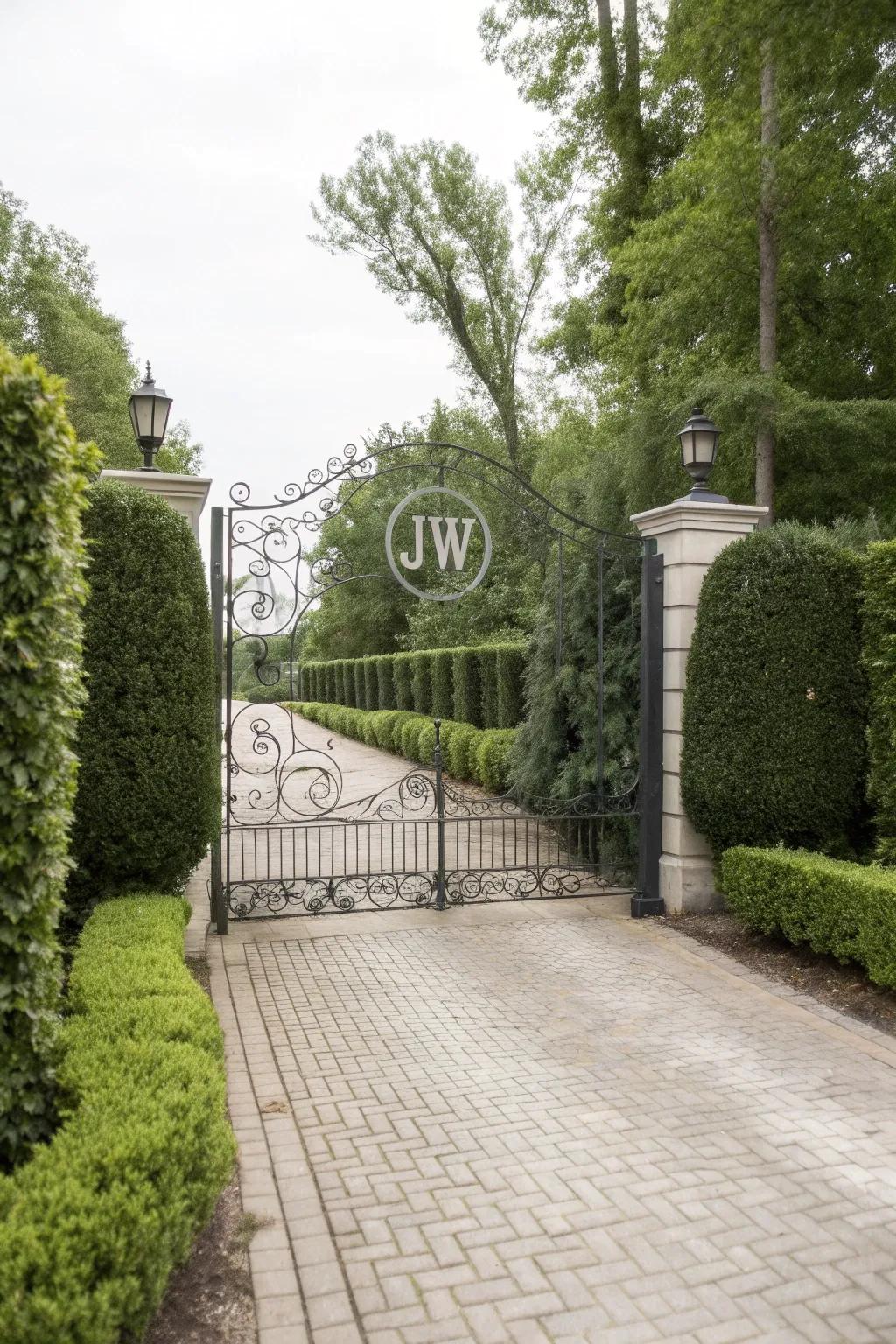 Personalized gates show off your unique individuality.