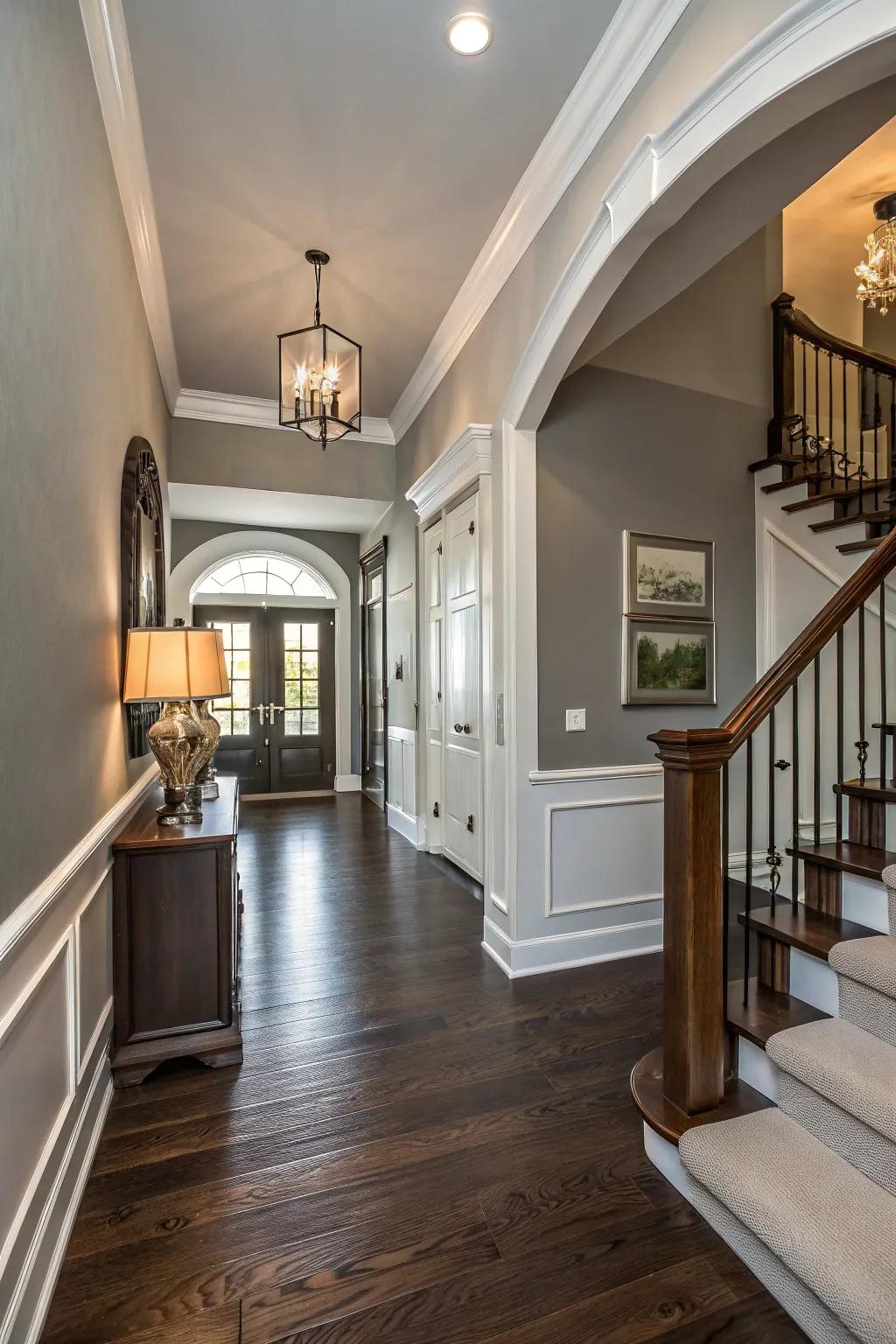 Striking baseboards deliver both style and protection.