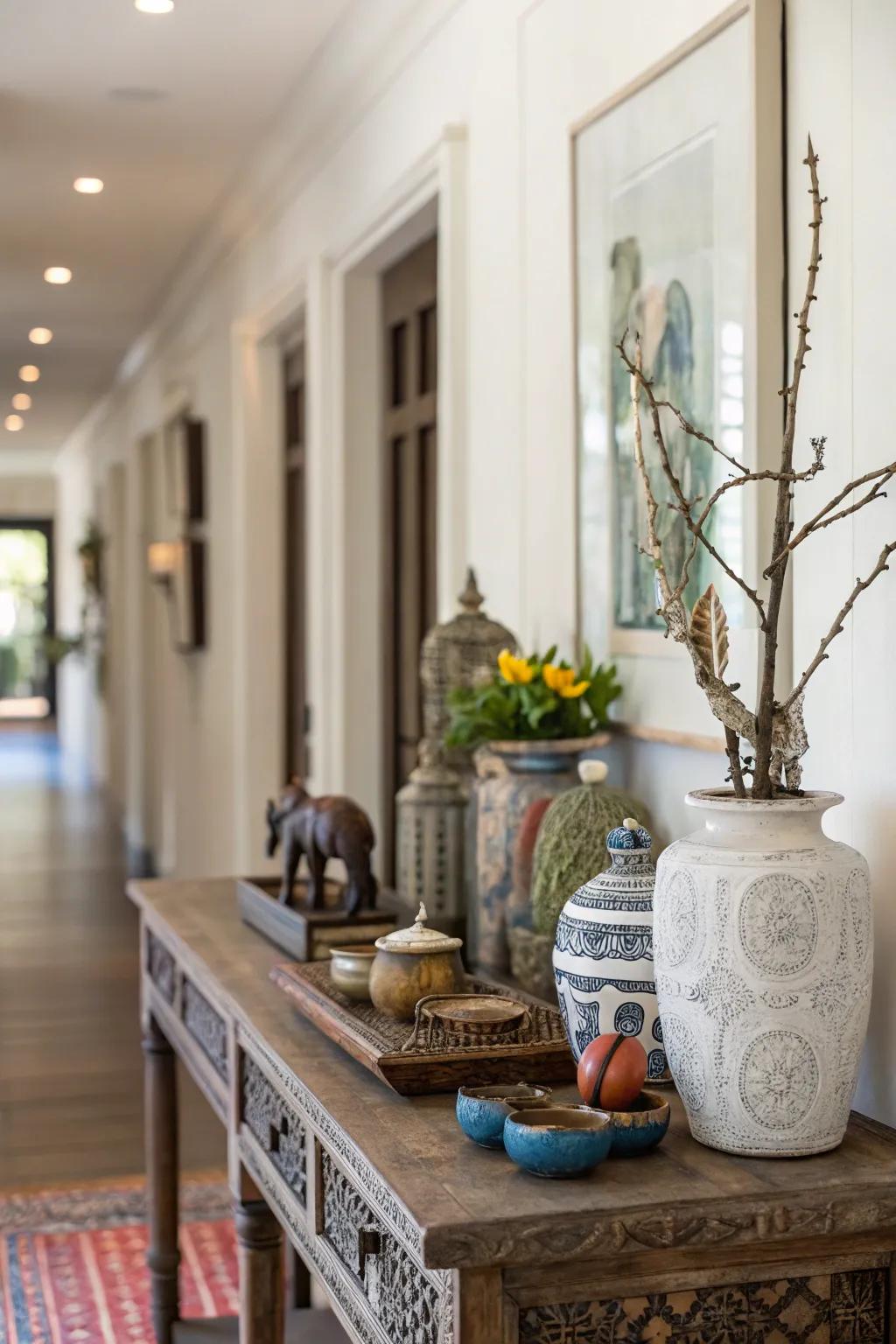 Decorative pieces bring character and charm to your entryway.