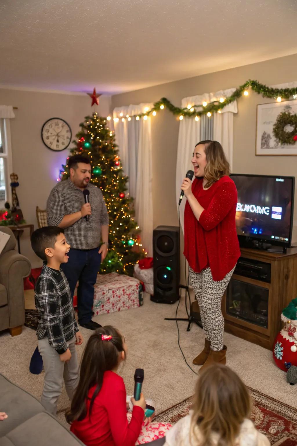 Express your joy through a Yuletide anthem sing-along.
