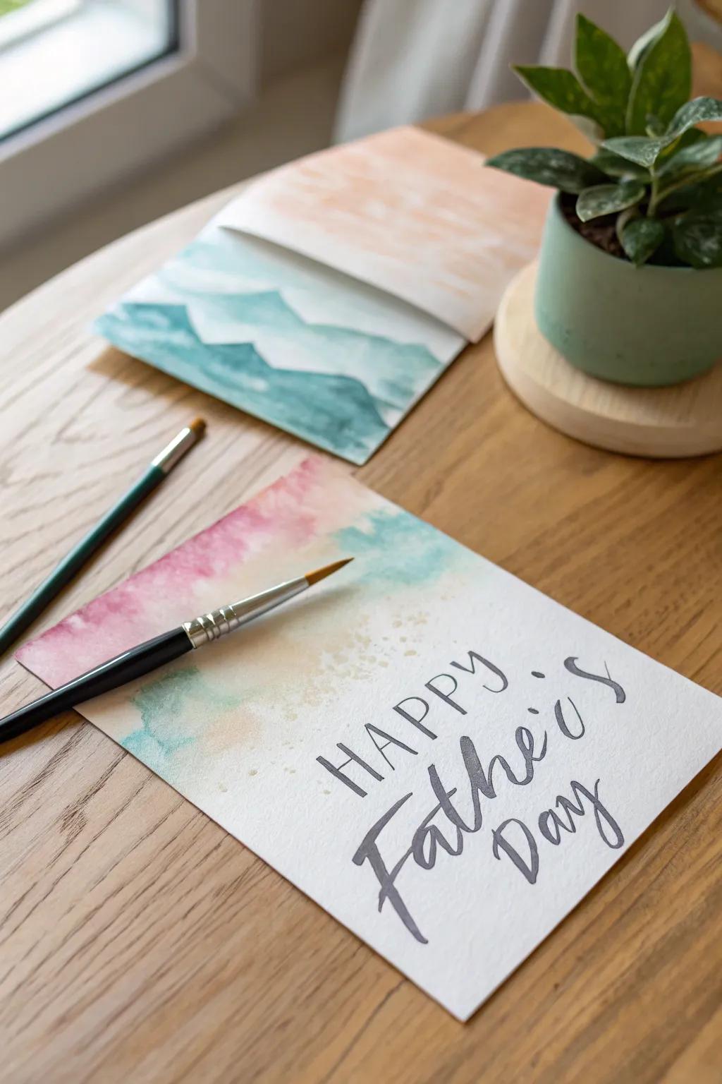 Compose a heartfelt sentiment on a hydration tint framework for Father's Day.
