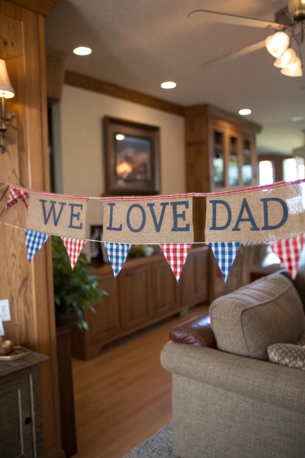 Celebrate with heartfelt pennants and cozy patterns.