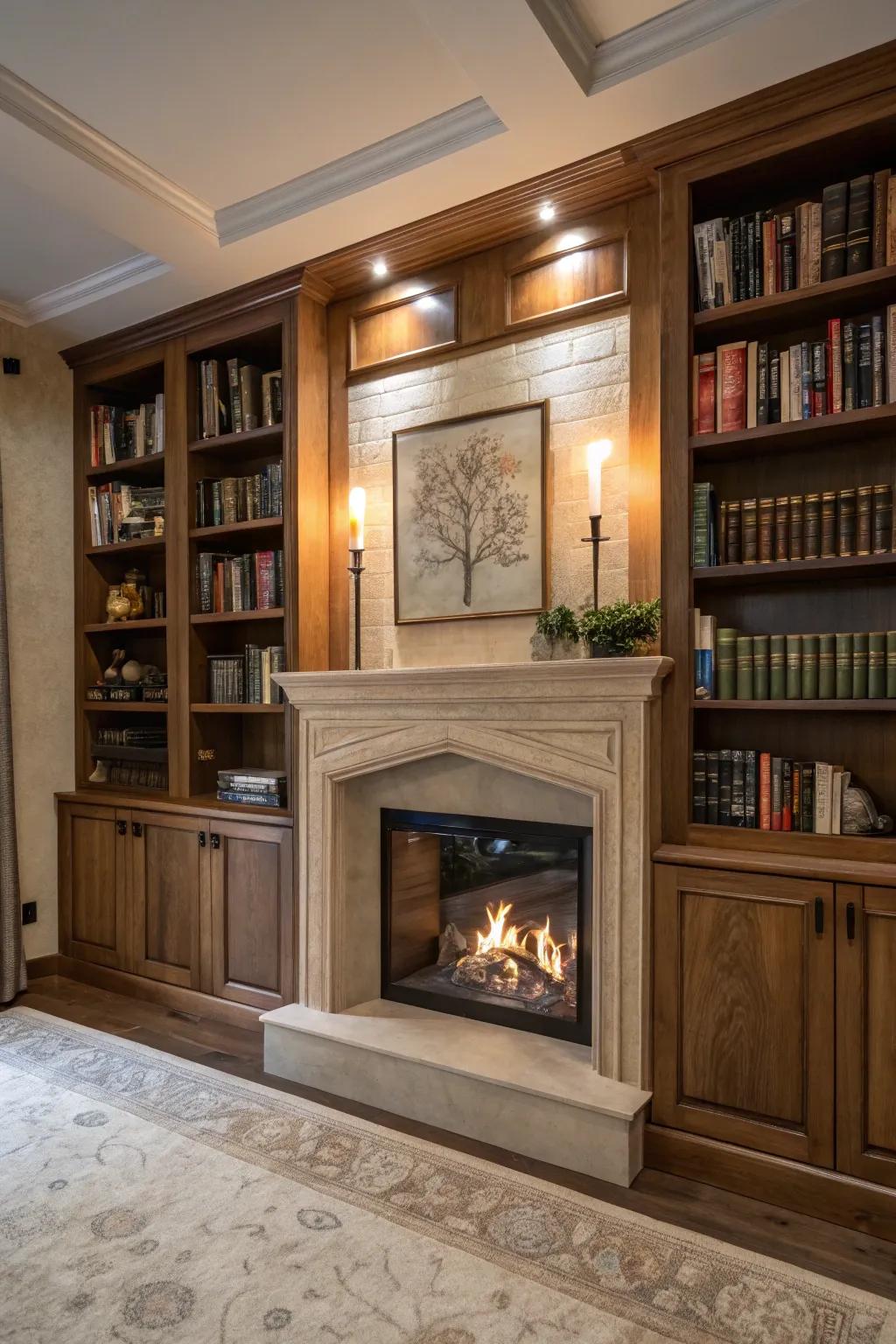 Integrate visible and concealed storage for both practicality and style.