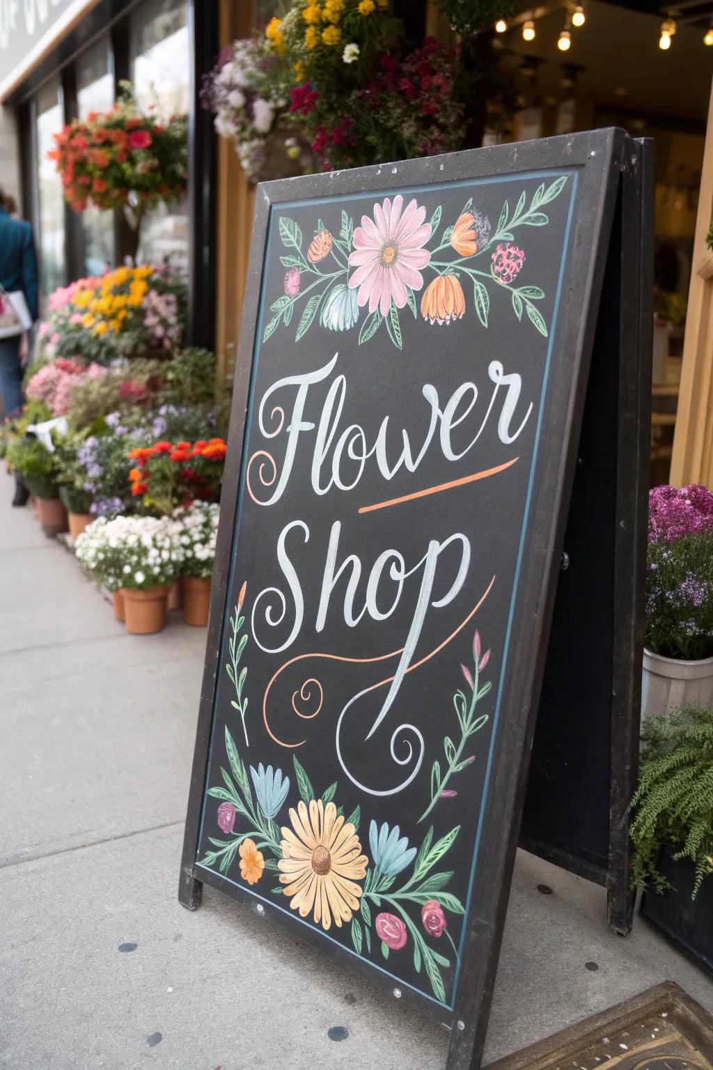Slogan signage that beckons with charm and promise