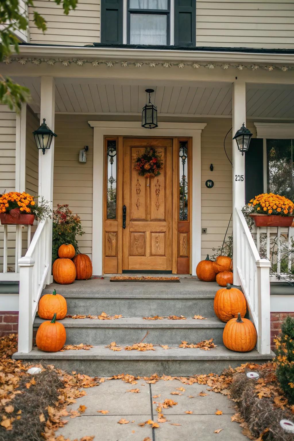 Symmetry yields harmony and sophistication to pumpkin designs.