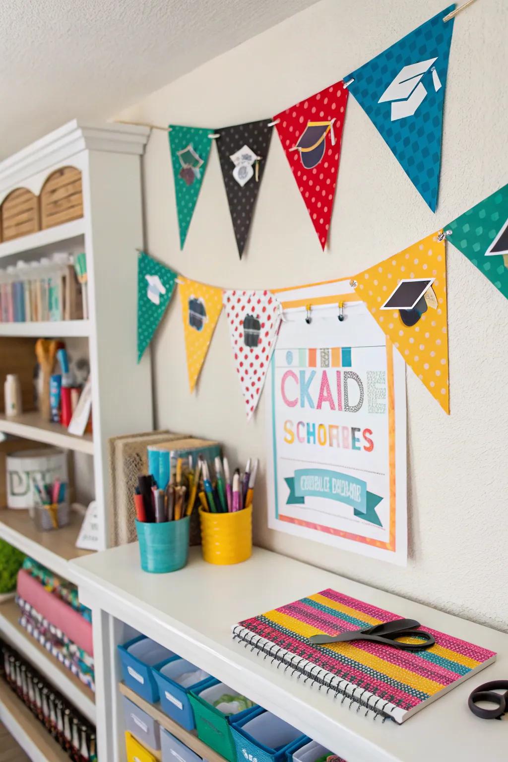 A DIY display layout prepared for personal touch and ingenuity.