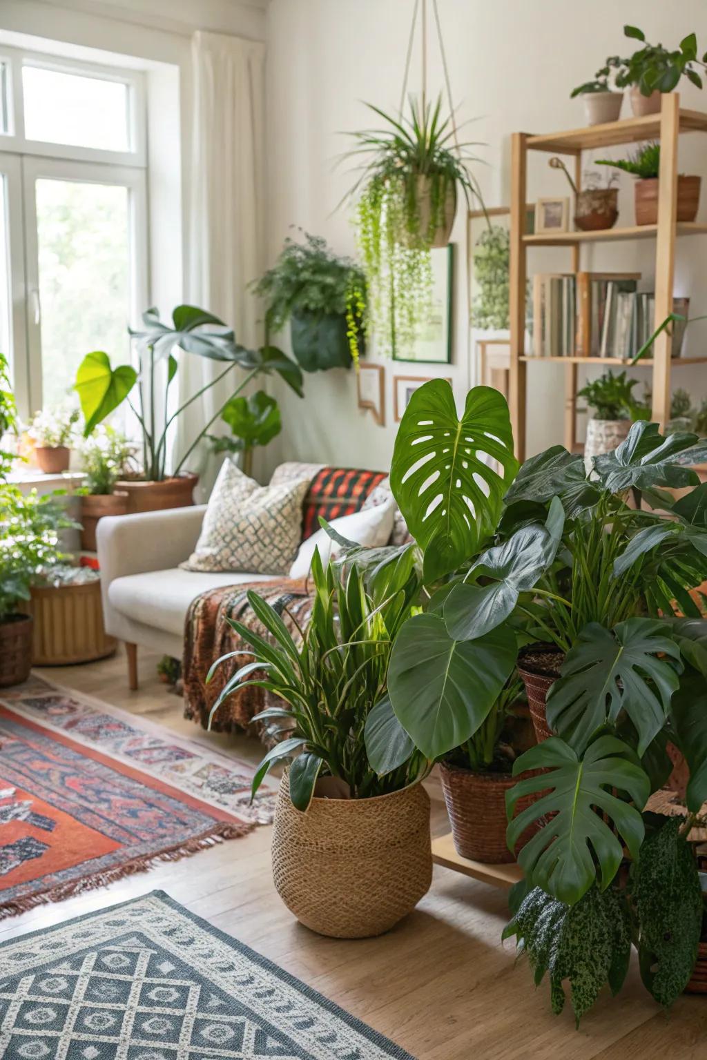 Indoor vegetation injects spirited life and measurement to your space.