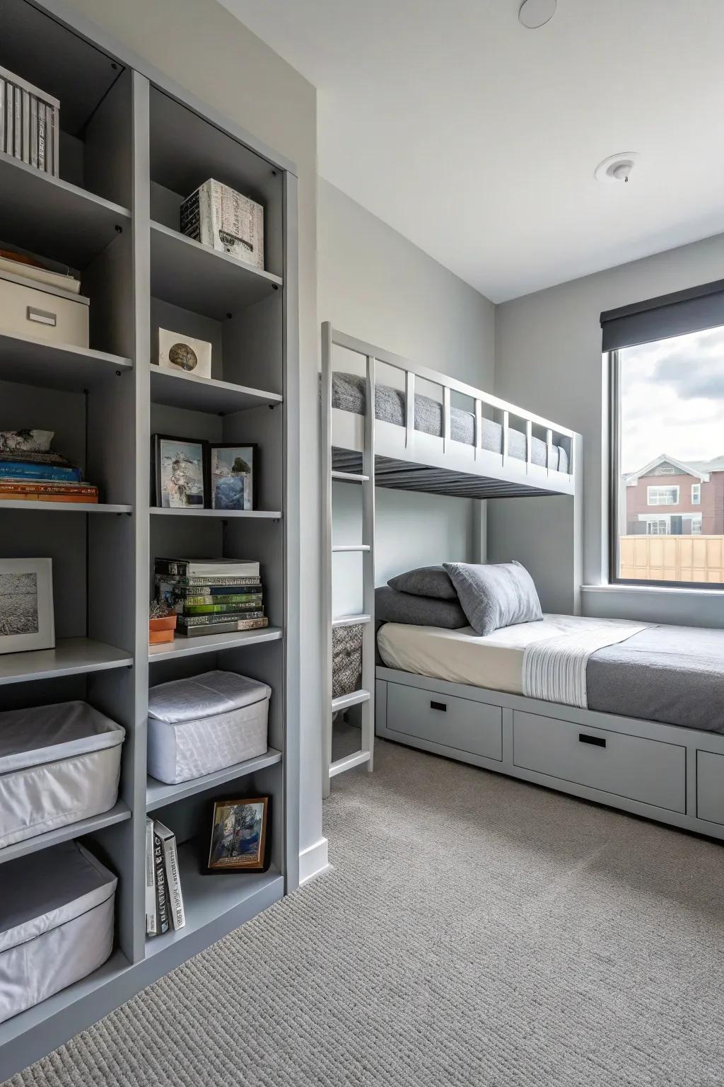 Maximize space through functional and stylish storage.