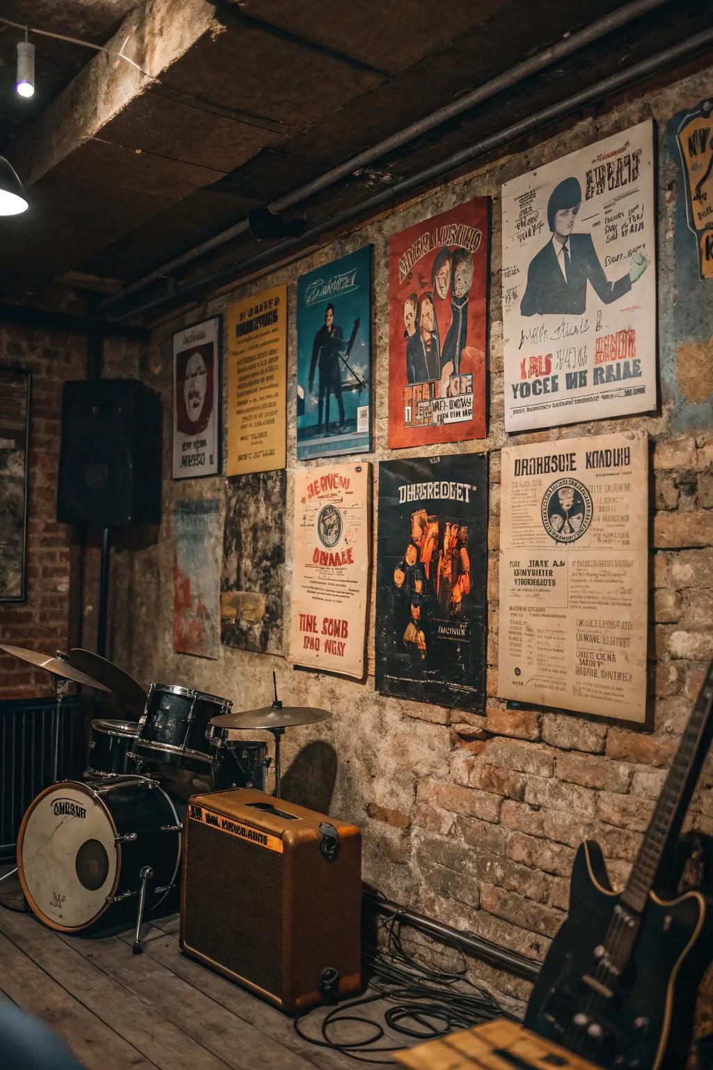 Band posters add music history and style to your space.