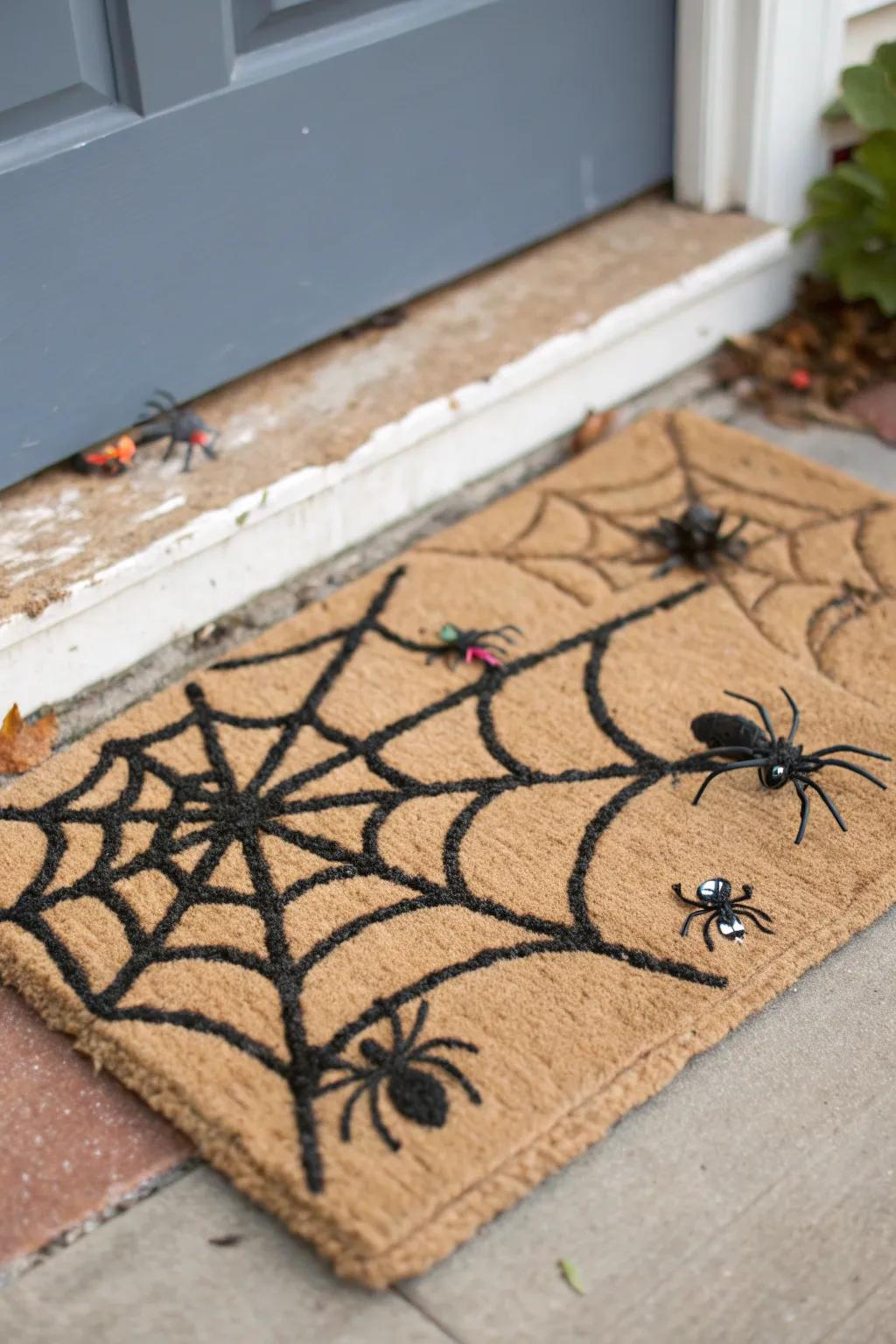 Webs and crawlers for a truly eerie entrance.
