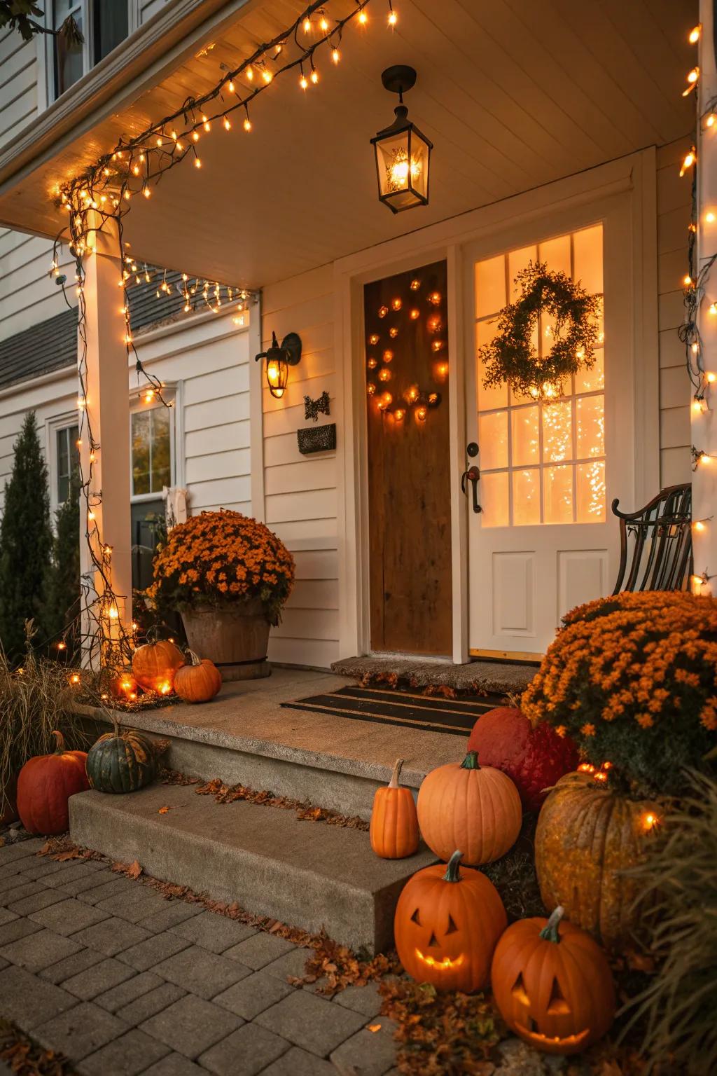 Offer a warm welcome with an inviting entrance.