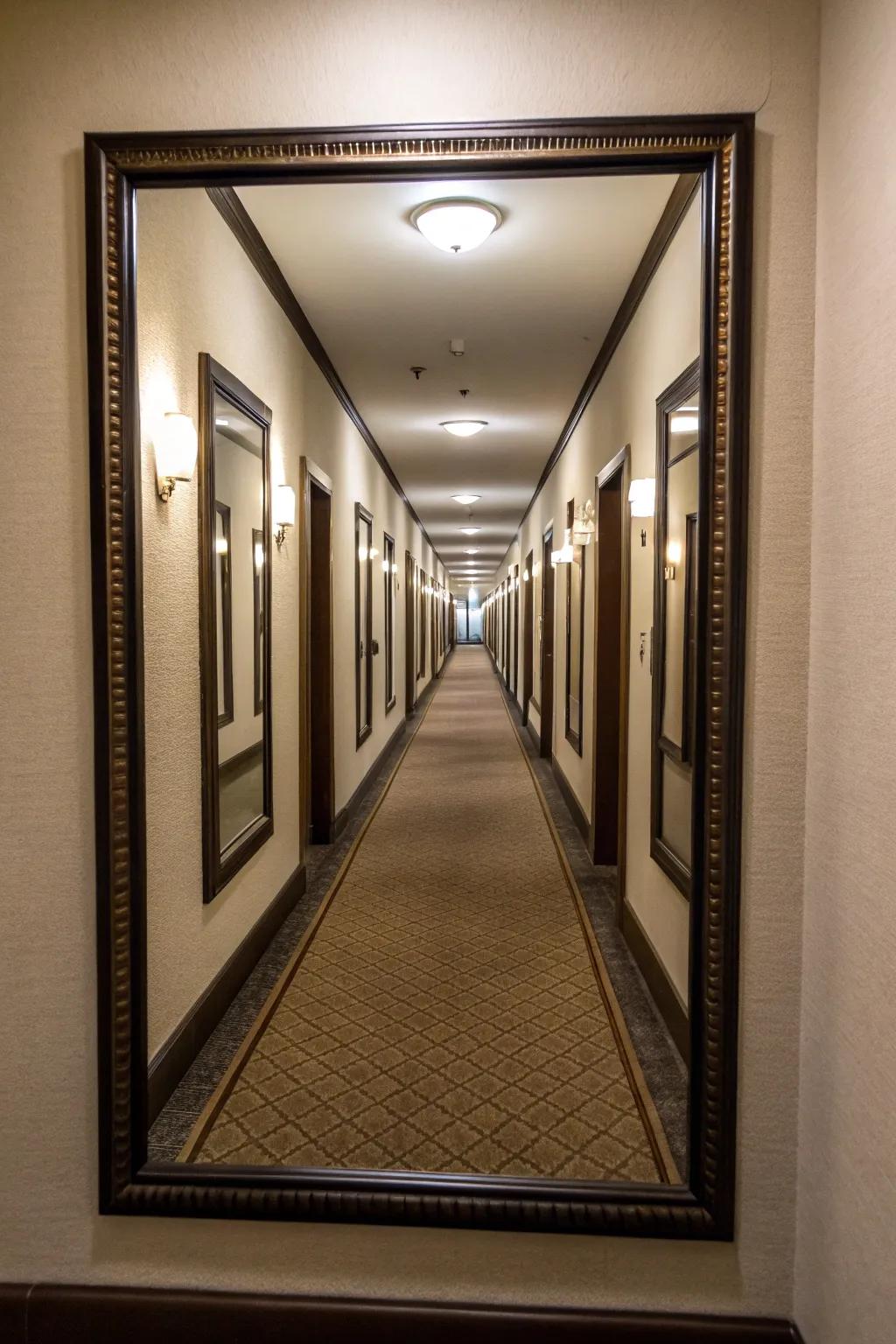 Matching mirrors enhance both symmetry and style.