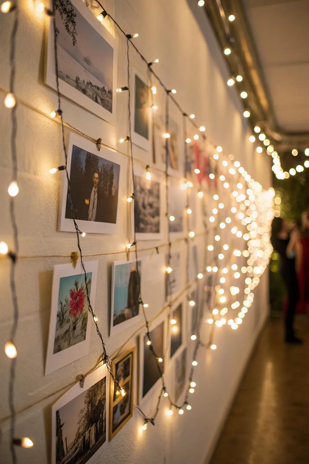 Highlight your artwork with twinkle lights for a stunning effect.