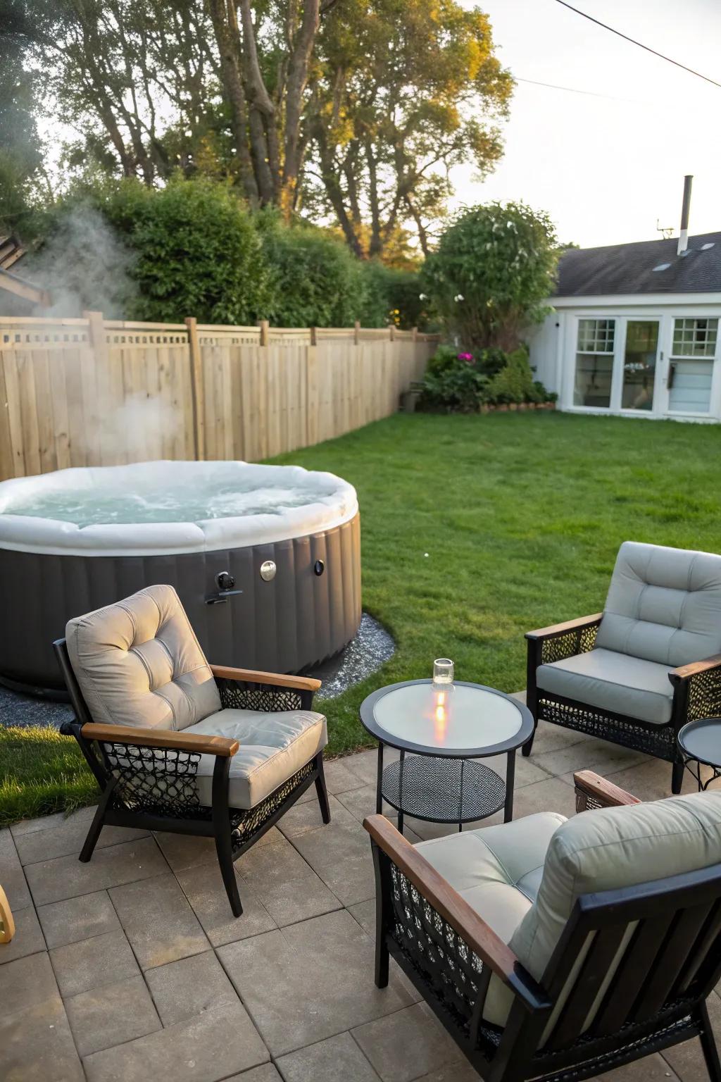 Comfortable lounging amplifies the spa indulgence.