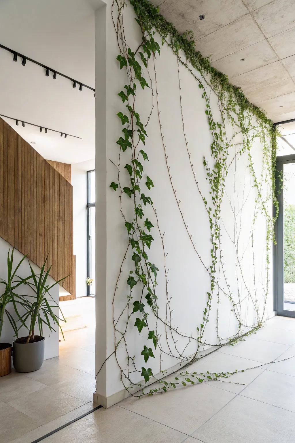 An understated greenery feature offering a chic and refined design.