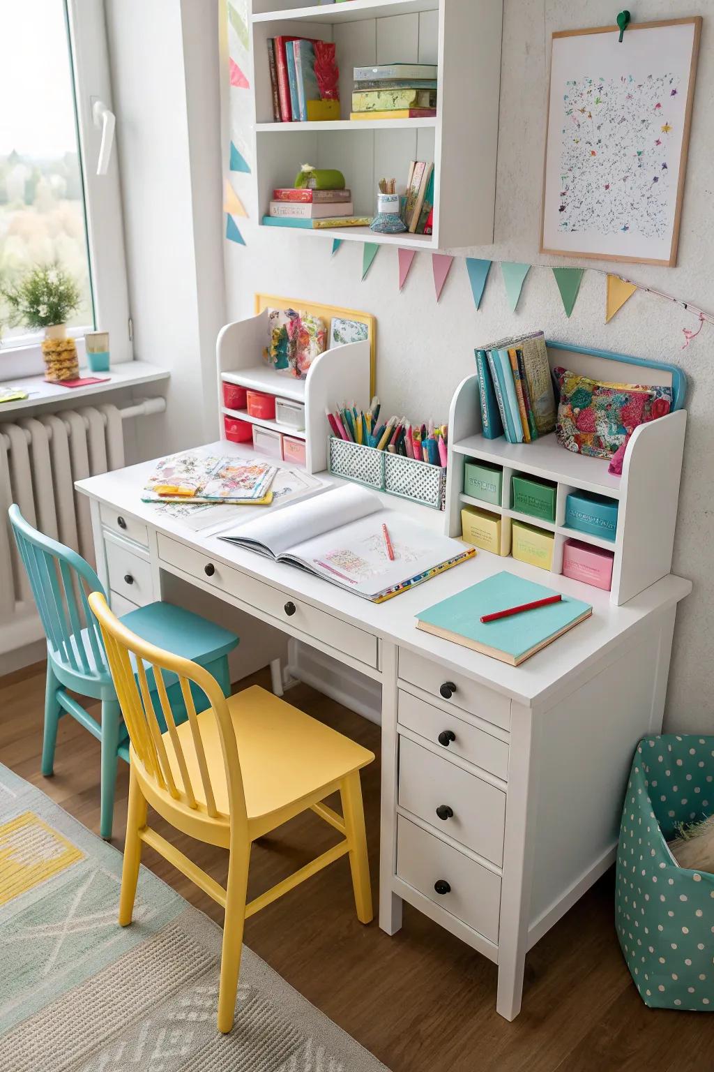 A study area inspiring learning and inventiveness.