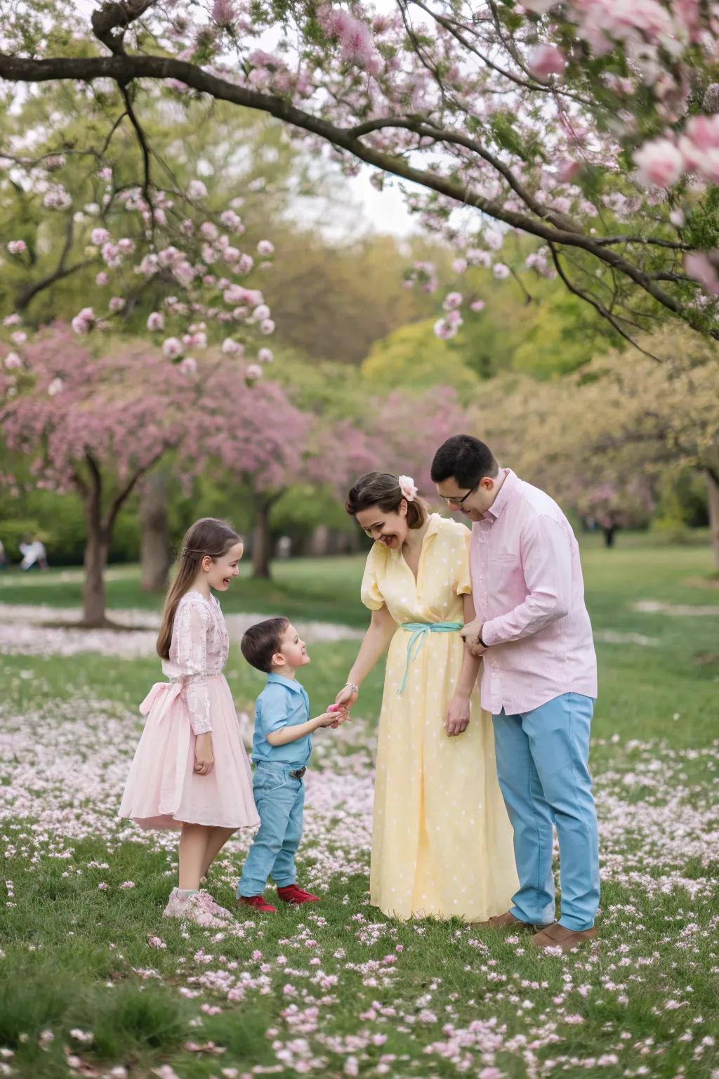 Pastels bring a fresh and airy vibe to springtime settings.