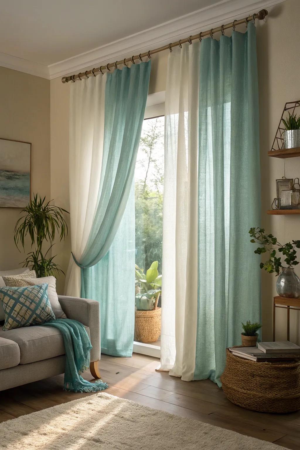 Nature-inspired tones bring peace and warmth to your living room.