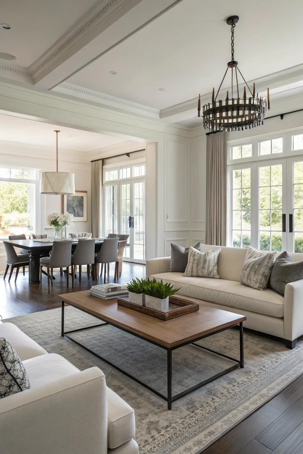 Equilibrium in design guarantees a balanced and harmonious area.