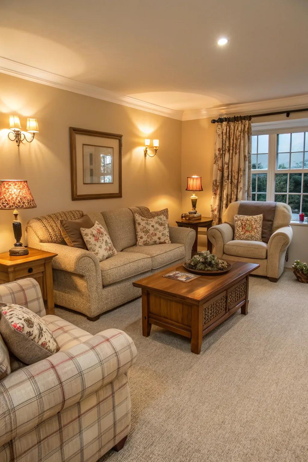 Carpet flooring delivers unmatched comfort and warmth to your living space.