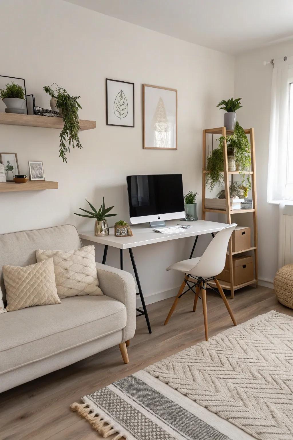 A minimalist approach promotes a stress-free and tidy space.