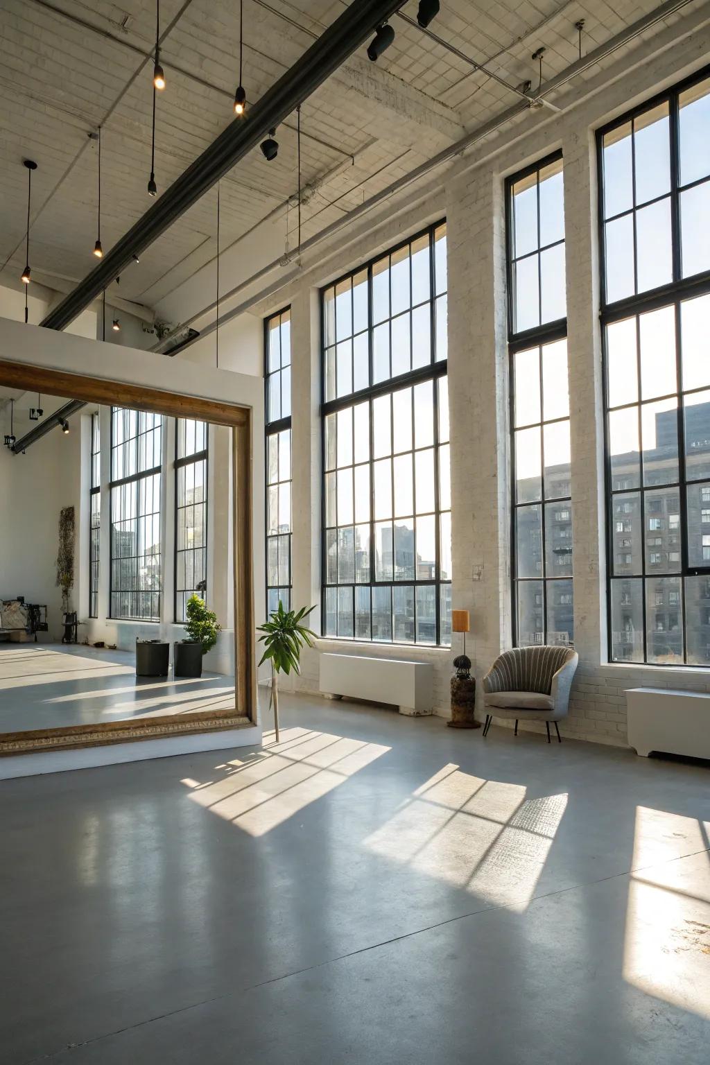 A bright loft that radiates space and openness.