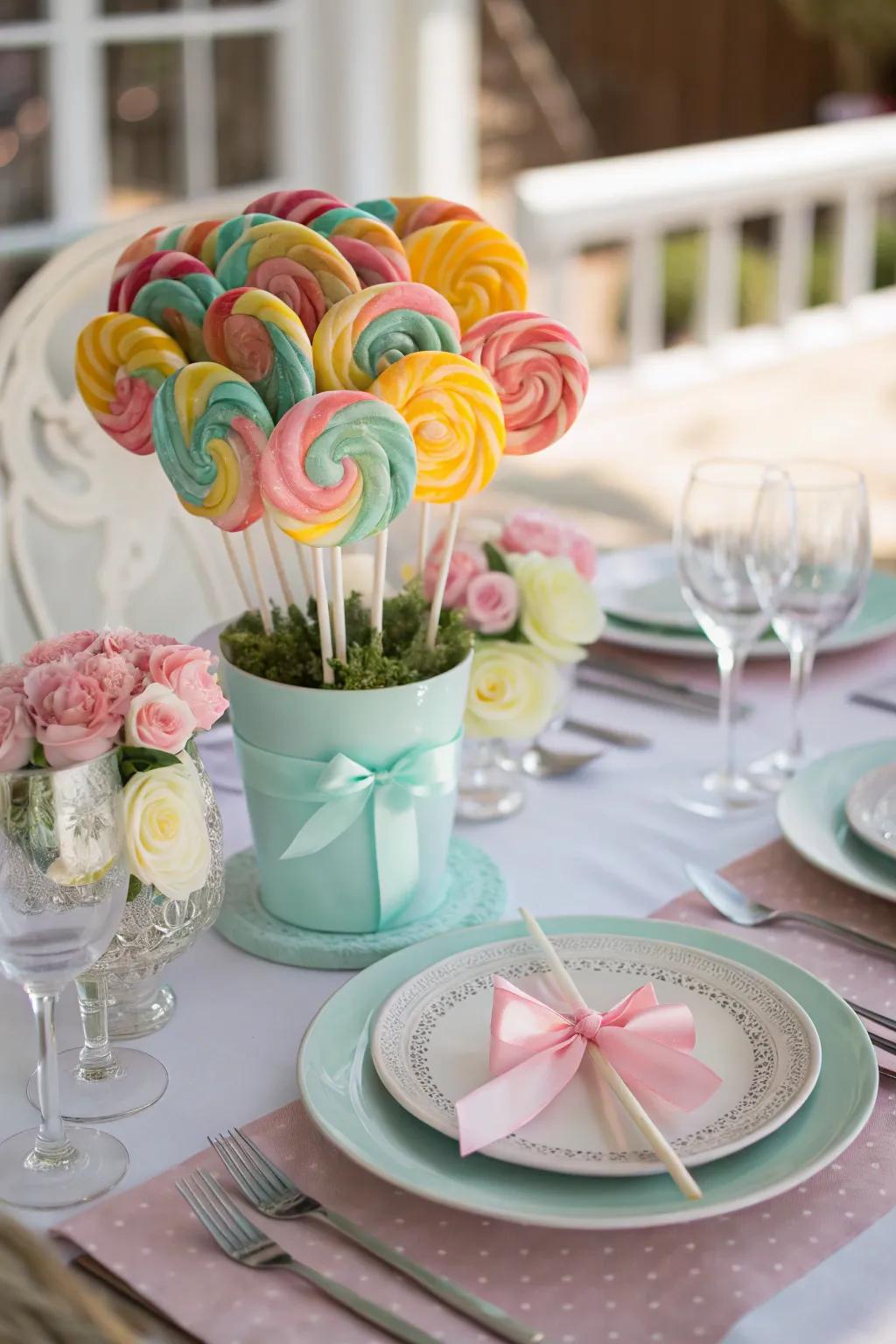 A coordinated shade palette candy pop posy