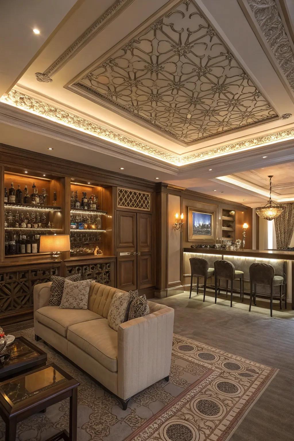 Subtle details that improve the sophistication of a living room.