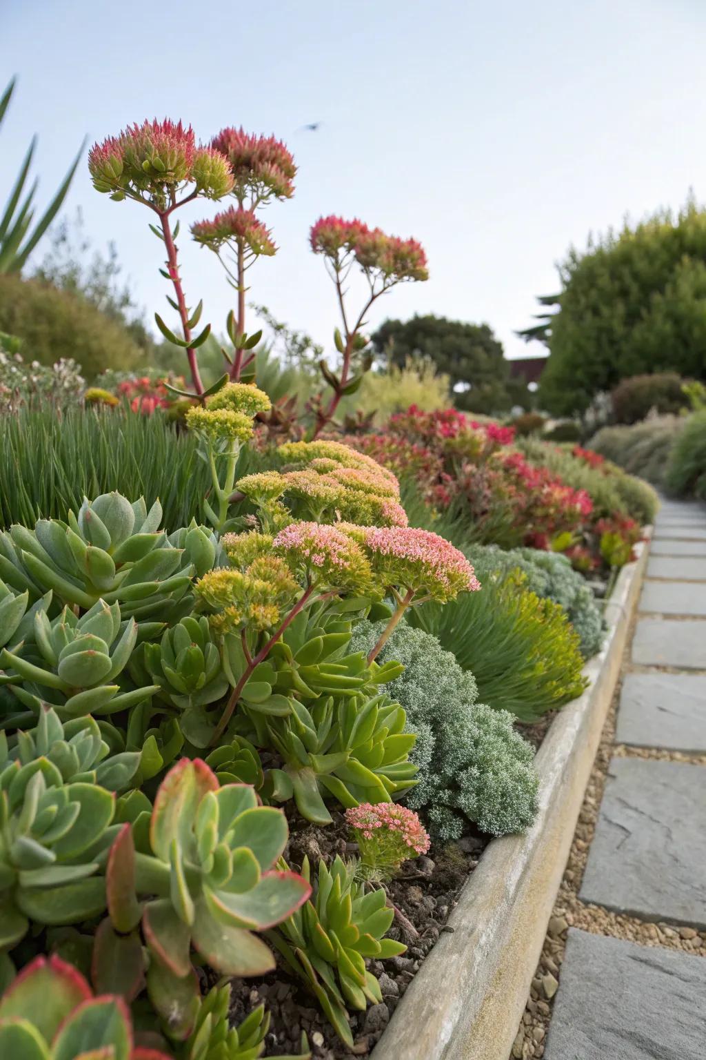Rockroses flourish where others fail, adding texture and color.