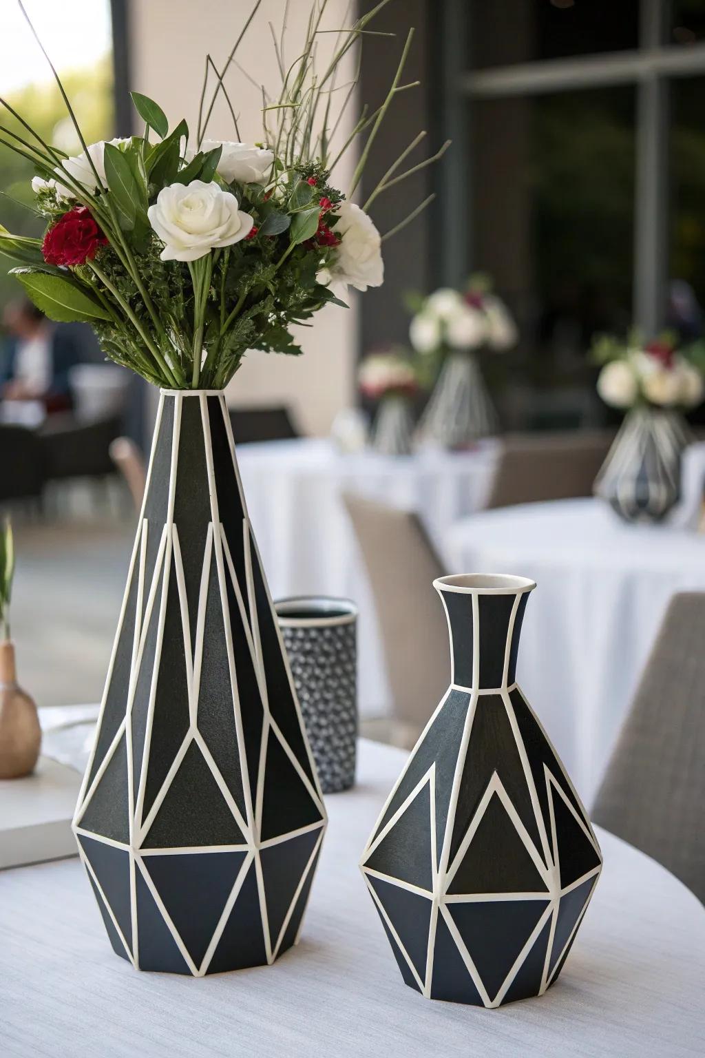 Subtle angular compositions contribute contemporary intrigue.