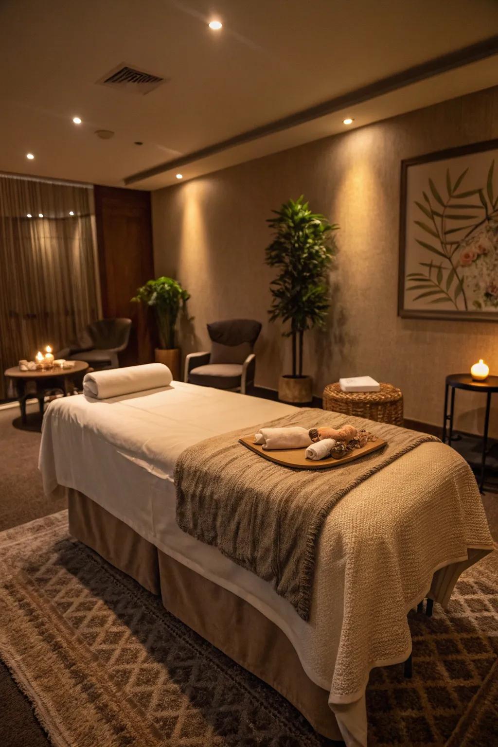 Cozy furnishings are vital for relaxation.