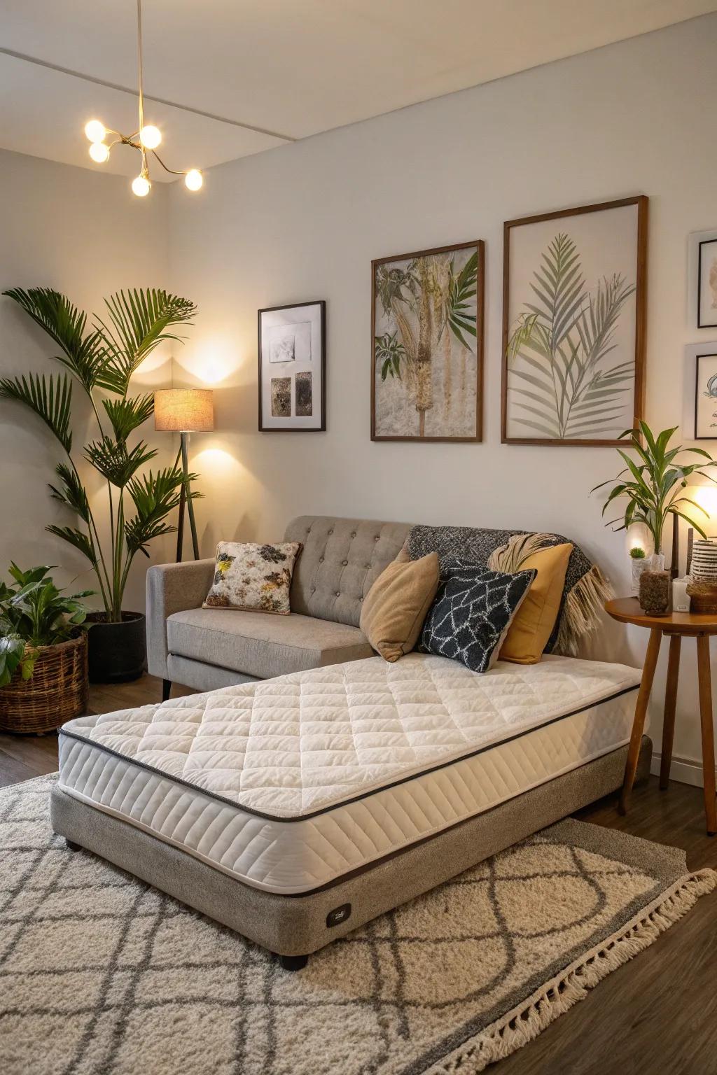 Maximize usefulness with a dual-purpose slumber pad.