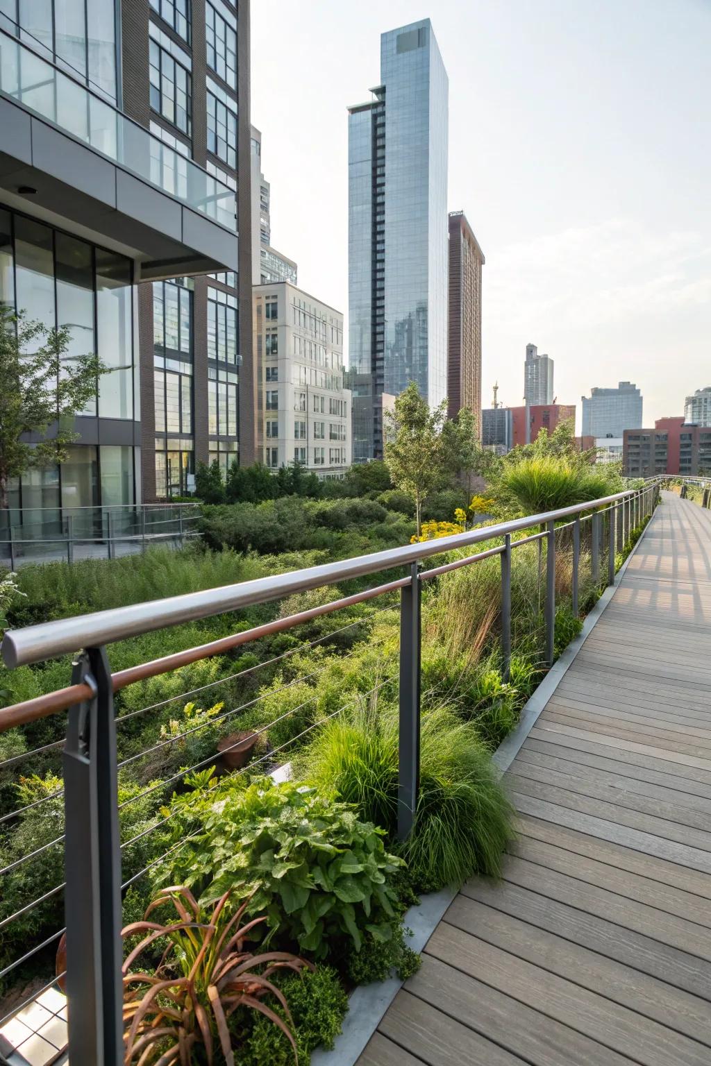 Factory pipe sidings add a unique edge to outdoor spaces.