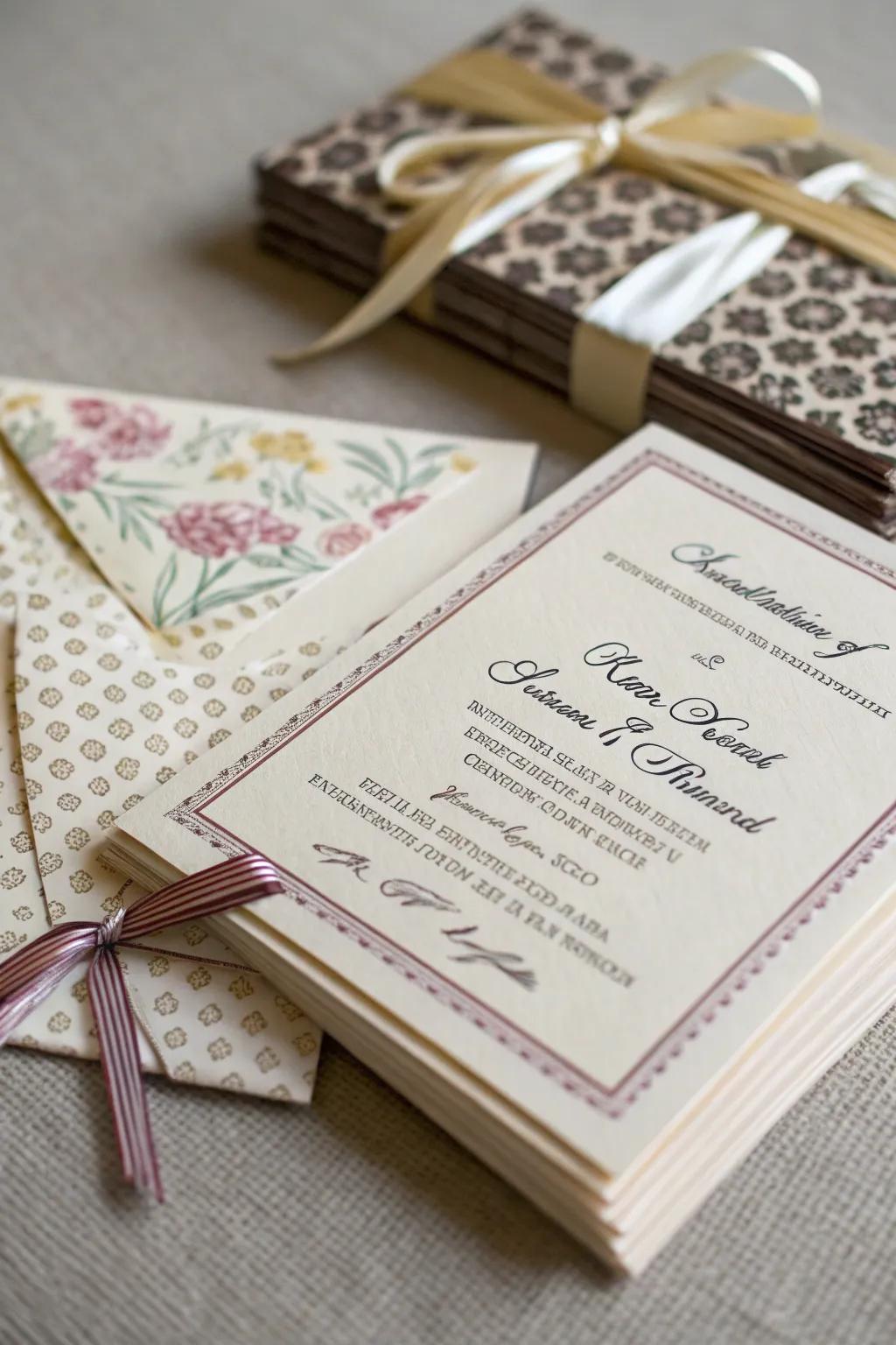 Charming miniature notices for a cozy gathering.