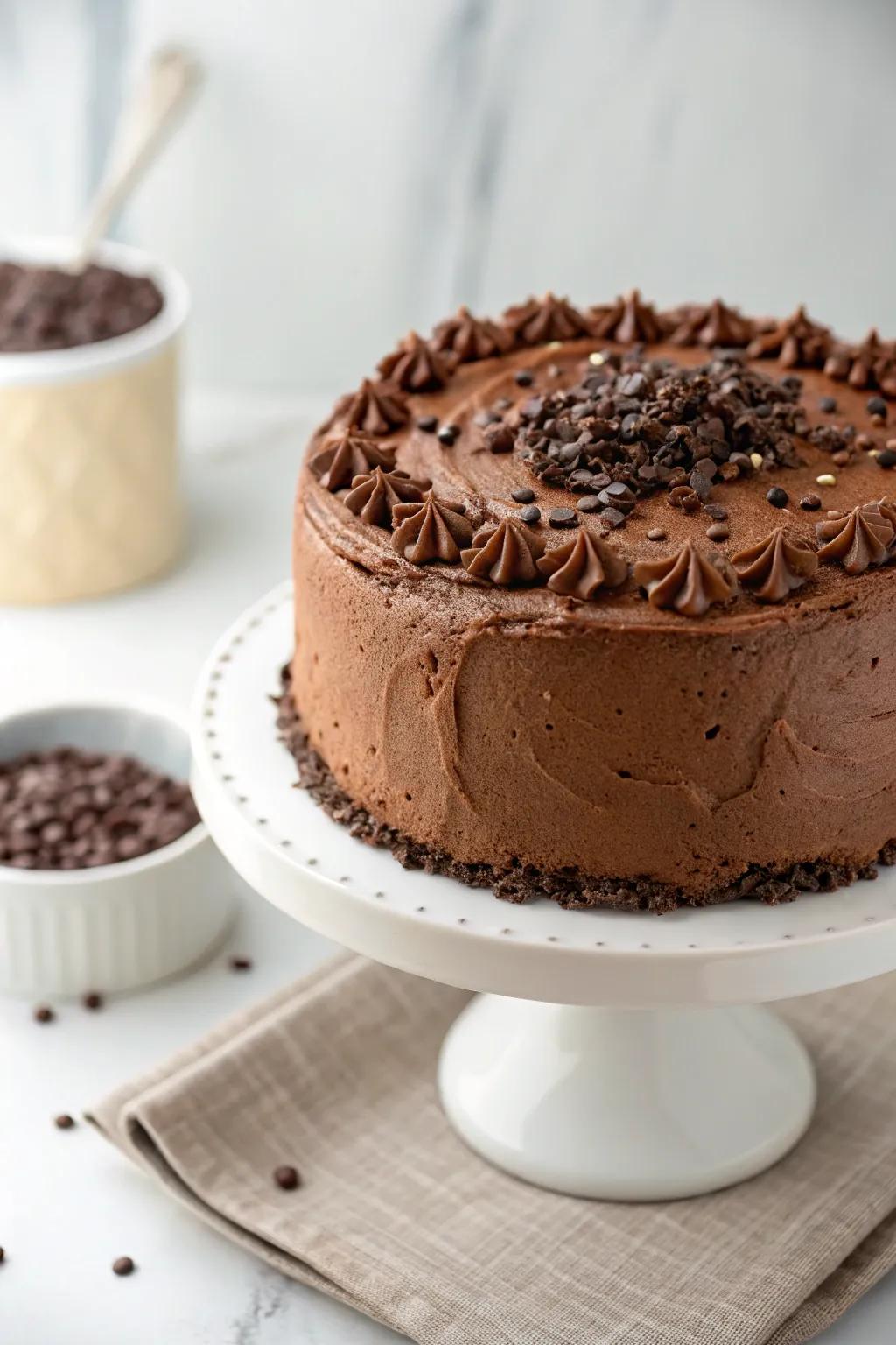 Cocoa bits introduce a delightful crispness to the