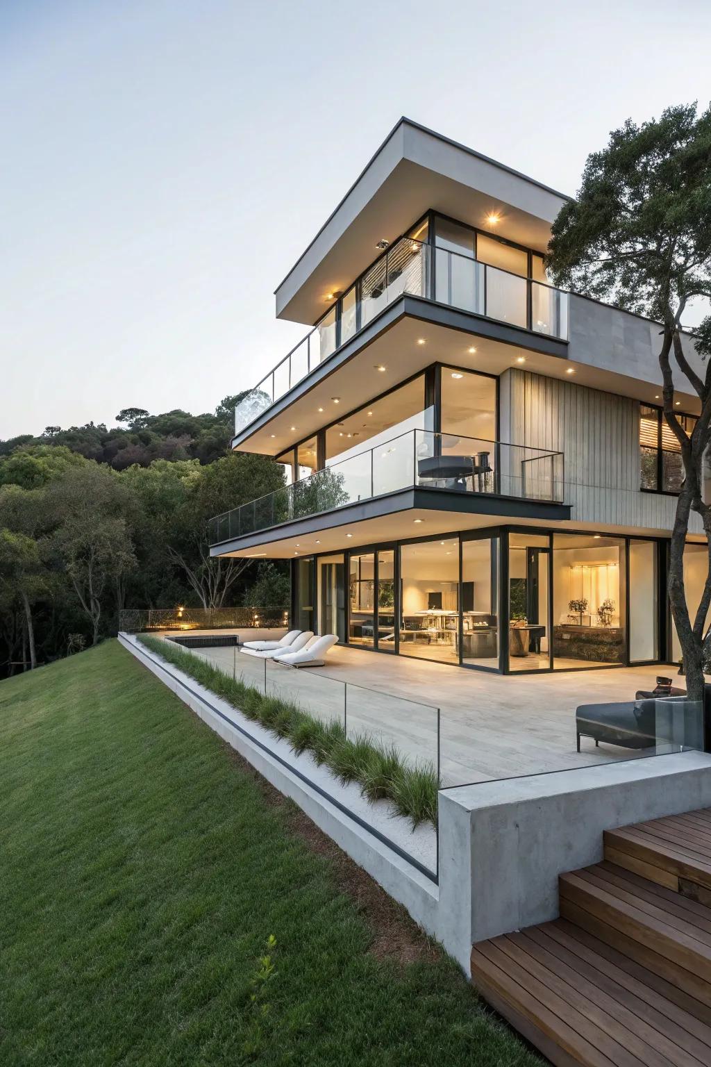 Give depth to your house layout with a multi-story style.