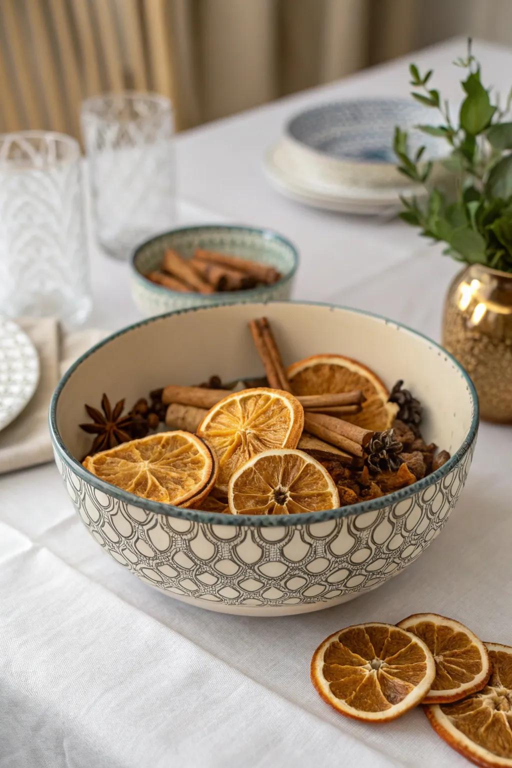 A vibrant fragrant arrangement which functions as a stunning and scented centerpiece.