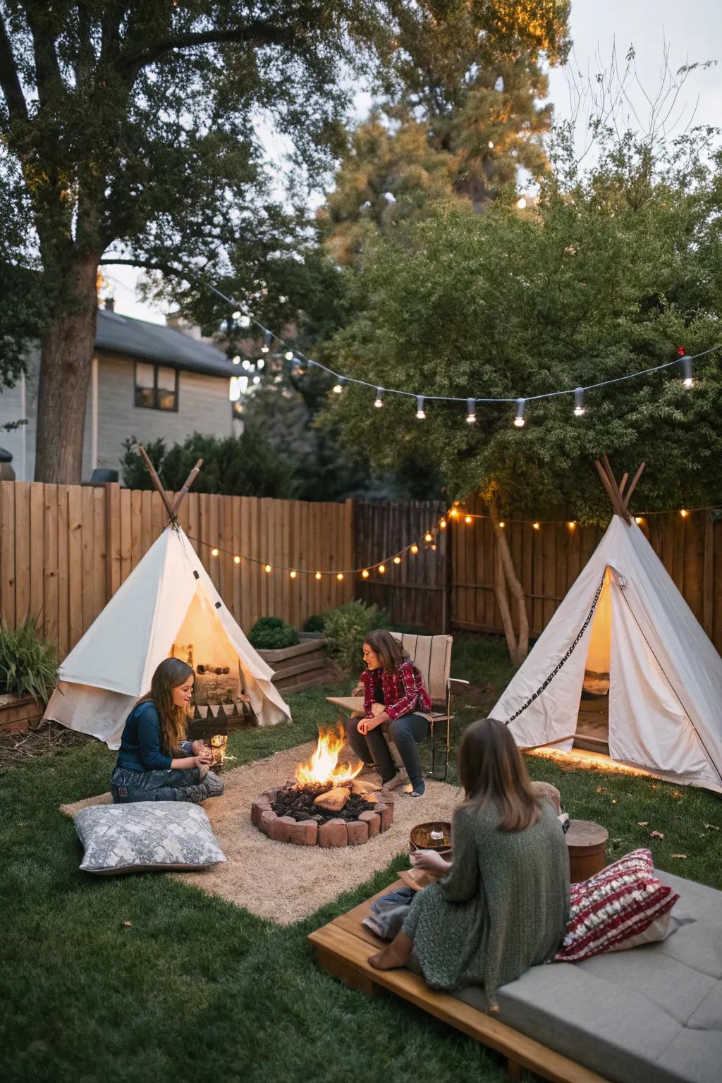 A camping adventure right in your own backyard.