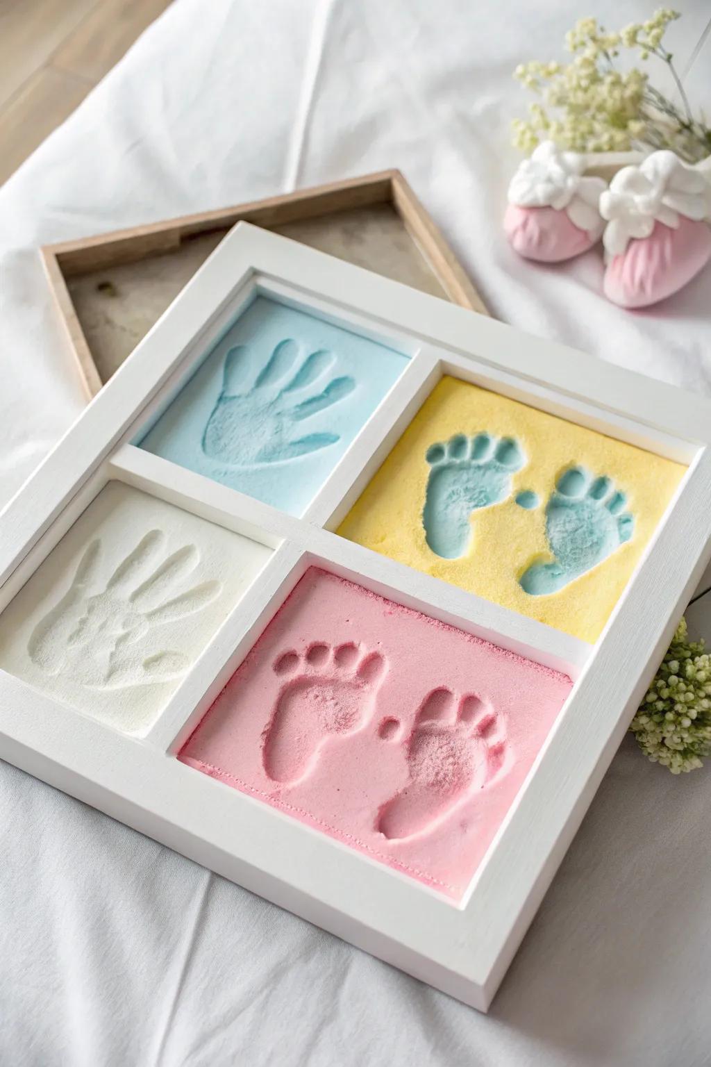 Tiny imprints that tell the story of a new beginning.