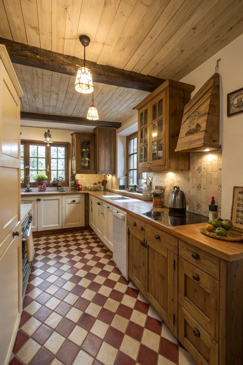 Traditional flooring choices that give a timeless feel.