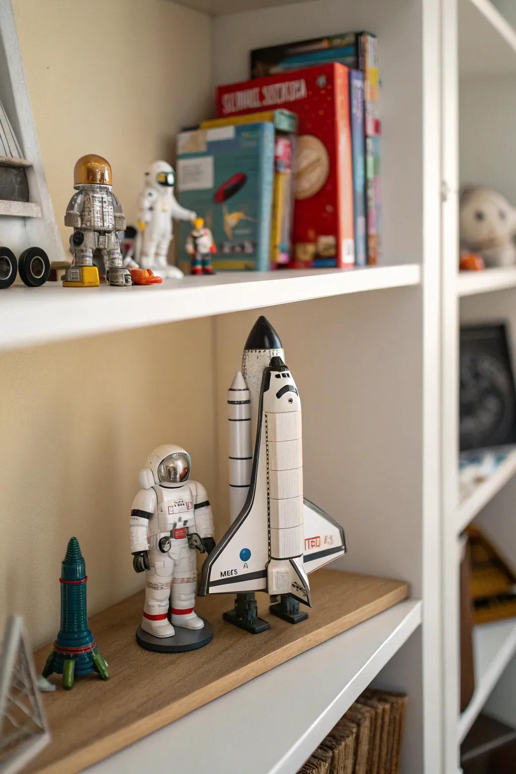 Spaceship models contribute a lively and adventurous aspect to your decor.