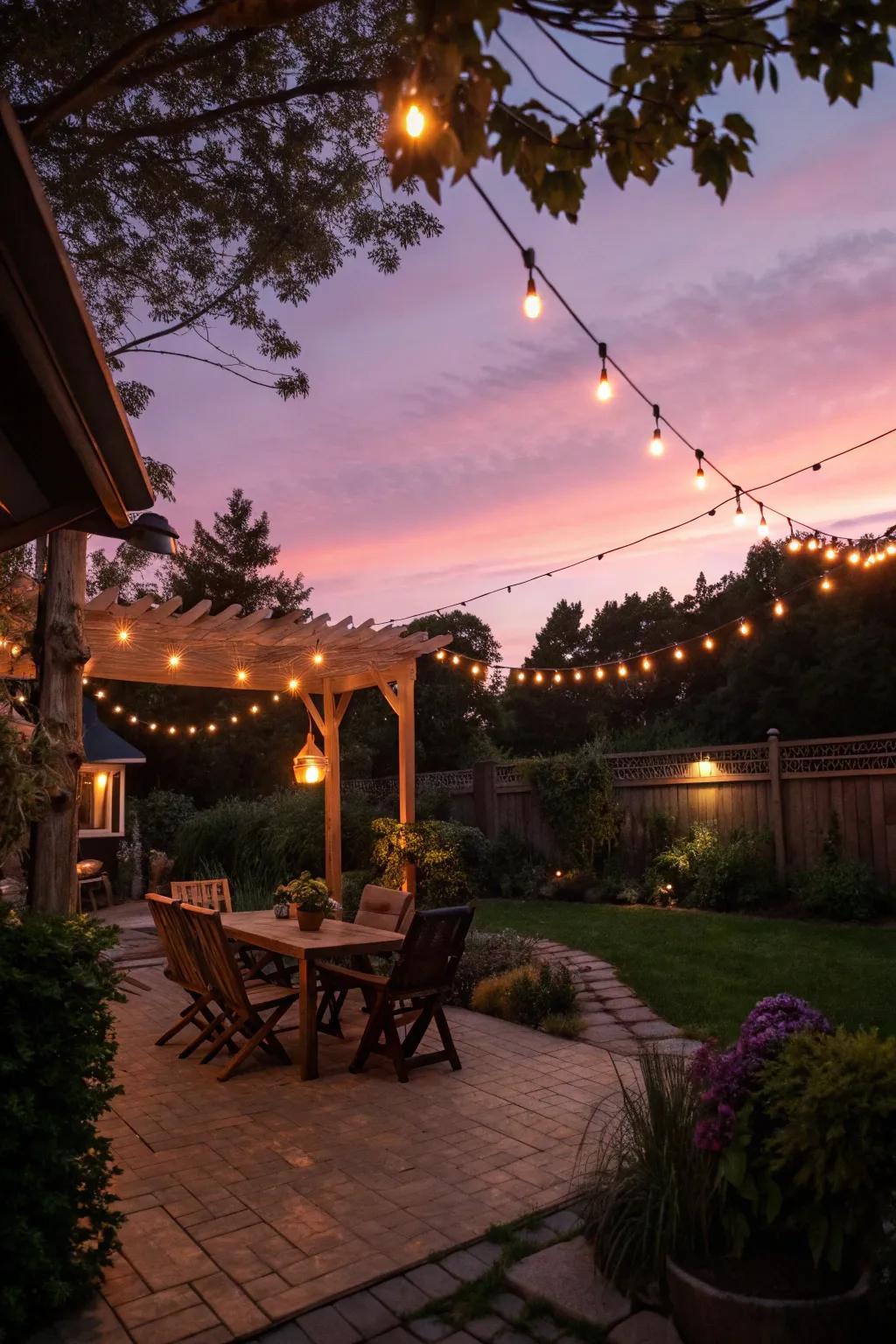 Set the perfect mood with soft, inviting lighting.